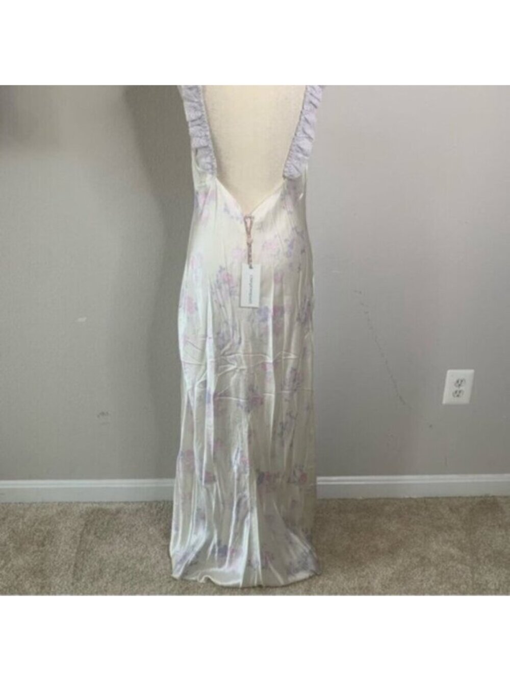 NWT LoveShackFancy Elizabella Lilac Pearl Maxi Dress - Picture 13 of 17